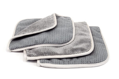 Waffle Drying Towel | Microfiber Car Drying Towel | Autofiber Gray