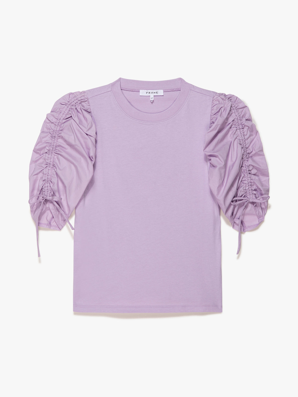 FRAME - Lilac Ruched Tee - prodottihaccp