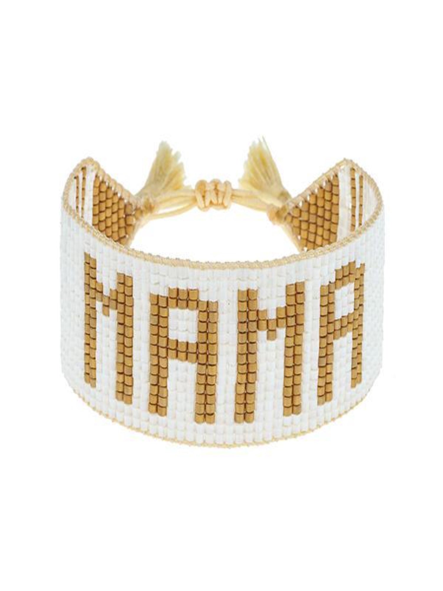 Mama Bracelet - Gold on Ivory