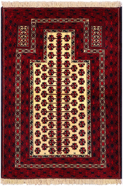 Persian Hand Knotted Wool Area Rug - 3' 6" X 4' 10" - Golden Nile
