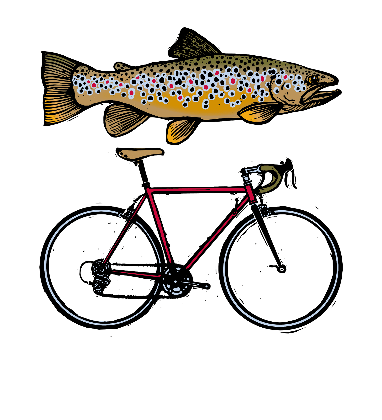 Fish Bike Men's/Unisex / Military Green / M
