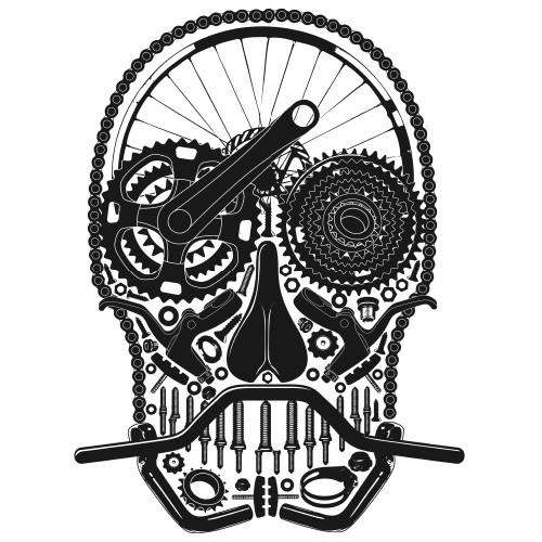 cycling skull