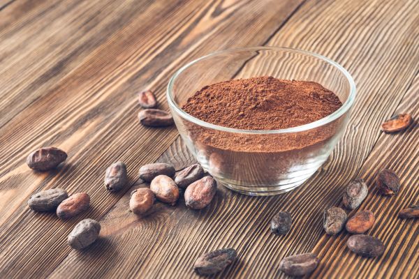 cacao powder in bowl