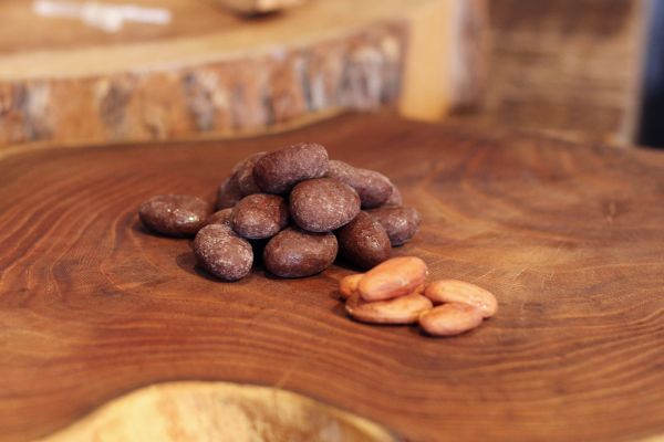 chocolate and almonds