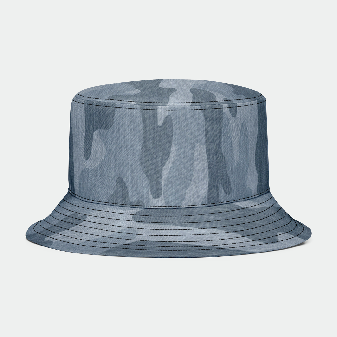 Distressed Camo Bucket Hat