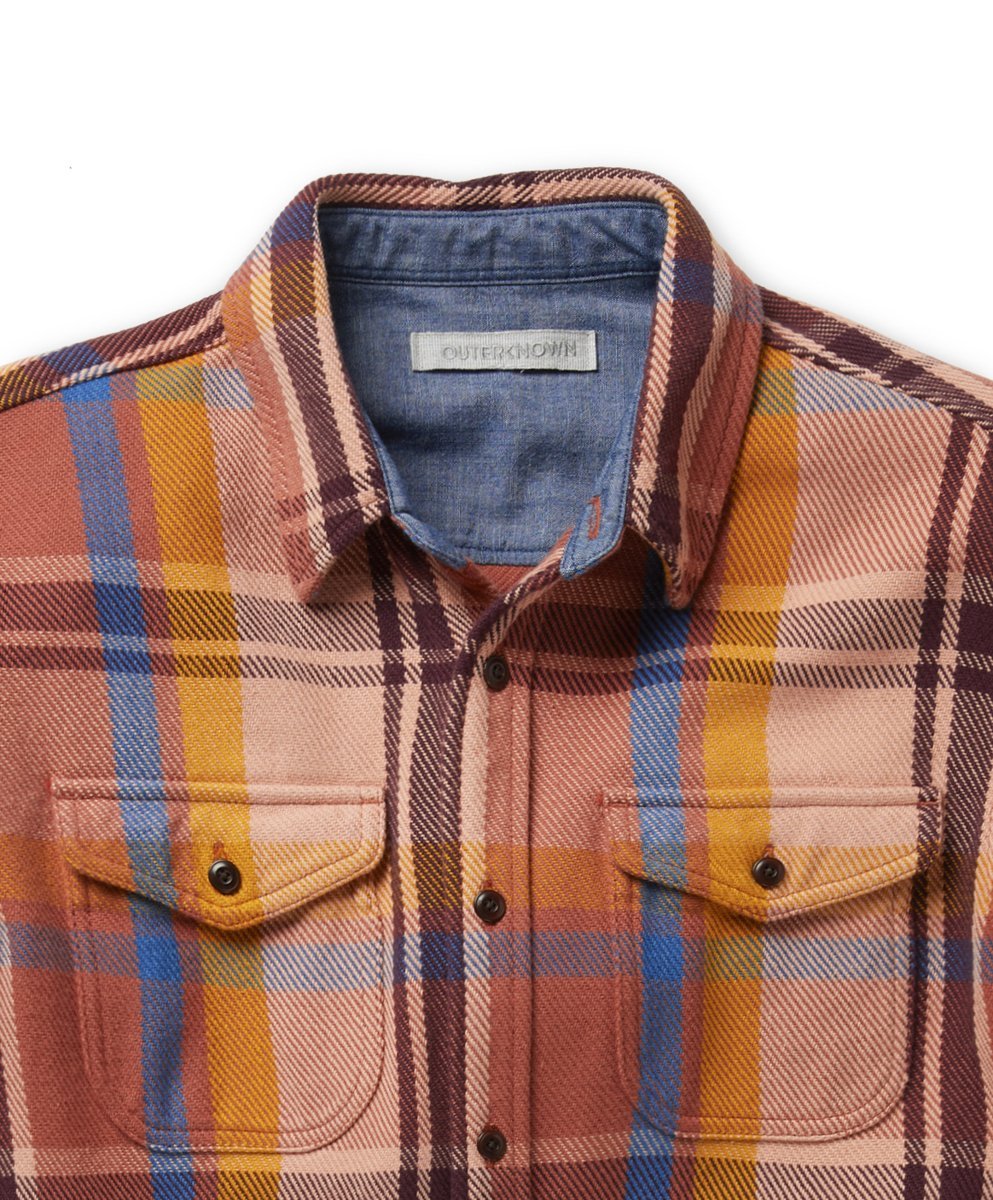 Blanket Shirt - Coral Mav Plaid