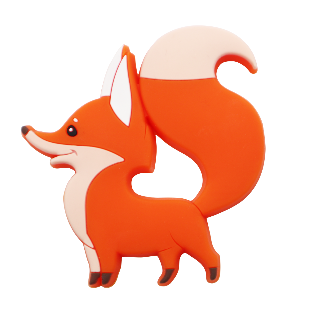 silicone fox teether