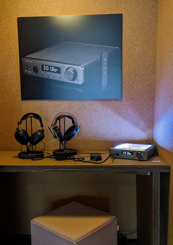 Headphone Bar listening rooms