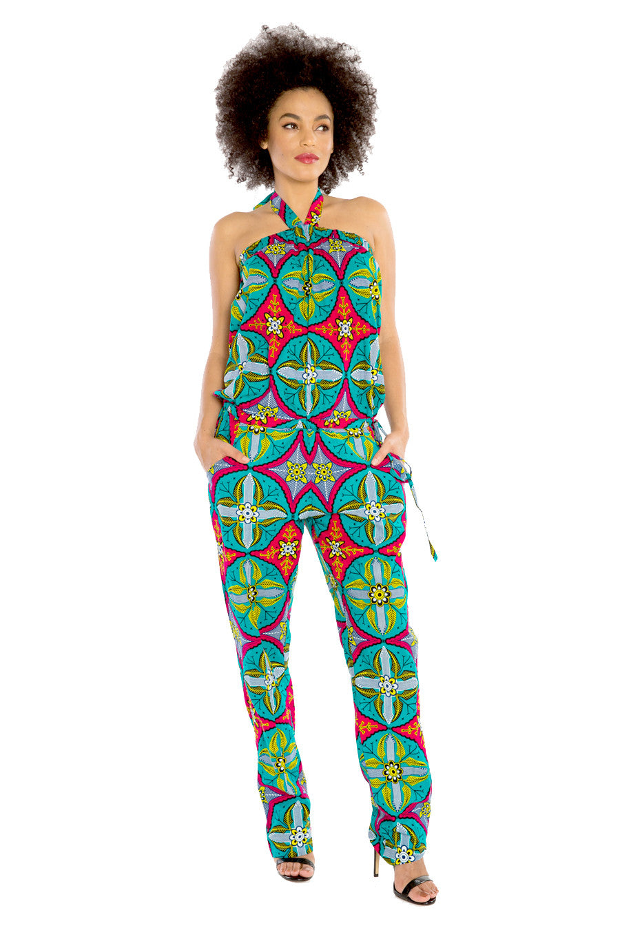 african fabric jumpsuit