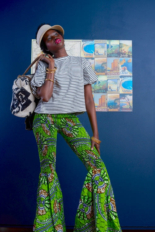 African Pants Afri-Jeggings Fitted Pants