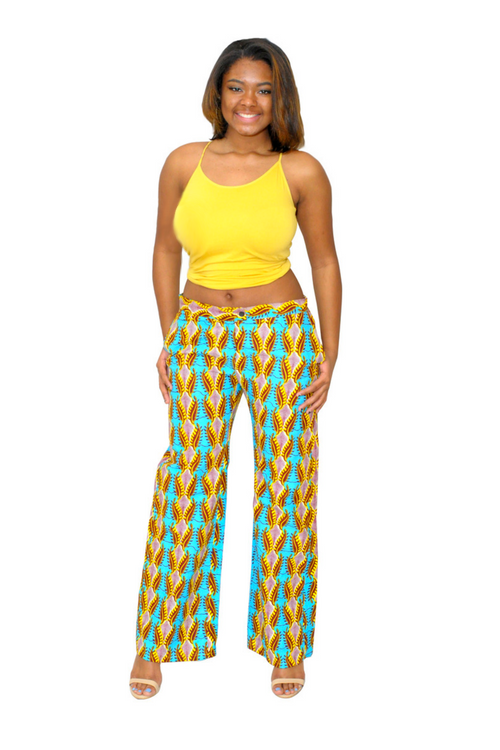 African Pants High-Waisted Afri-Jeggings Pants – Wax & Wonder