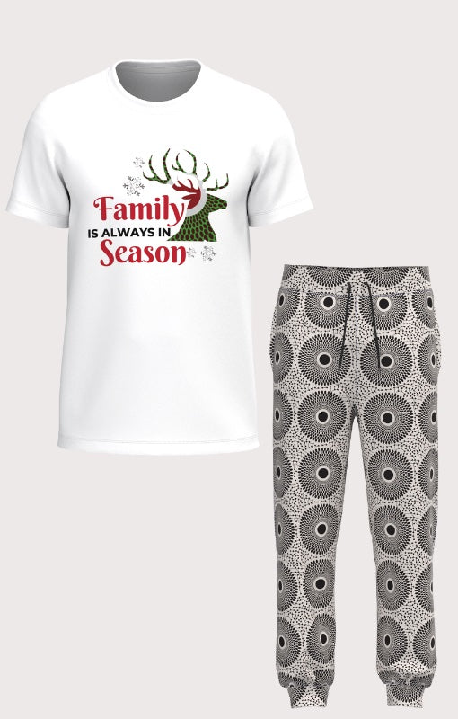 Silent Night Men's Matching Family Pajama Set