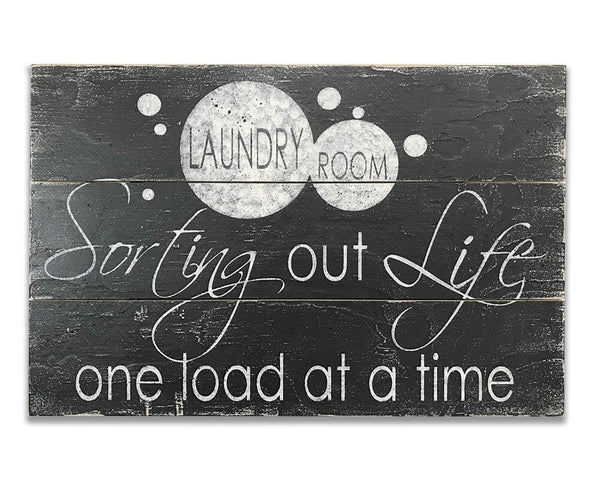 Sorting Out Life Laundry Room Sign | Rusticly Inspired Signs