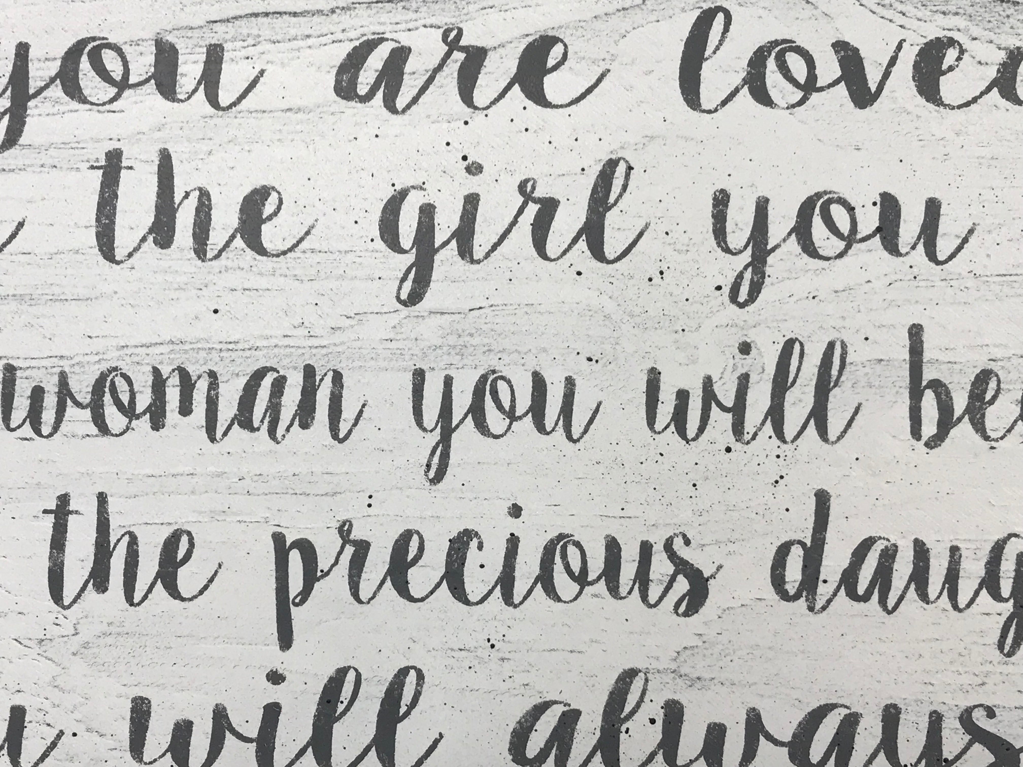 You Are Loved For The Girl You Are Kids Room Decor