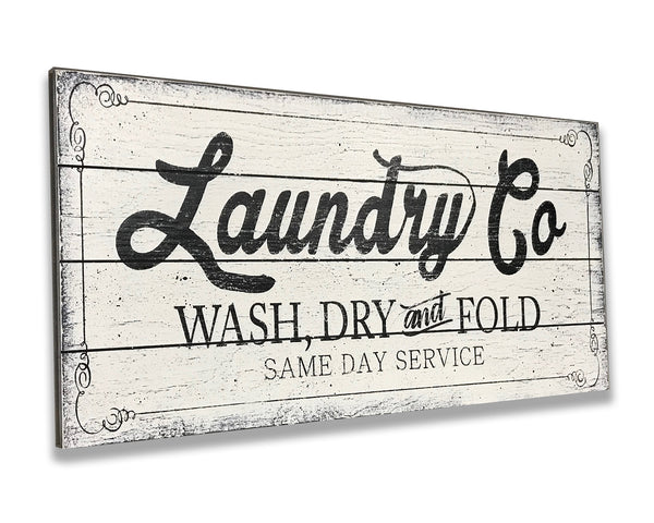 Laundry Wood Wall Sign | Rusticly Inspired Signs