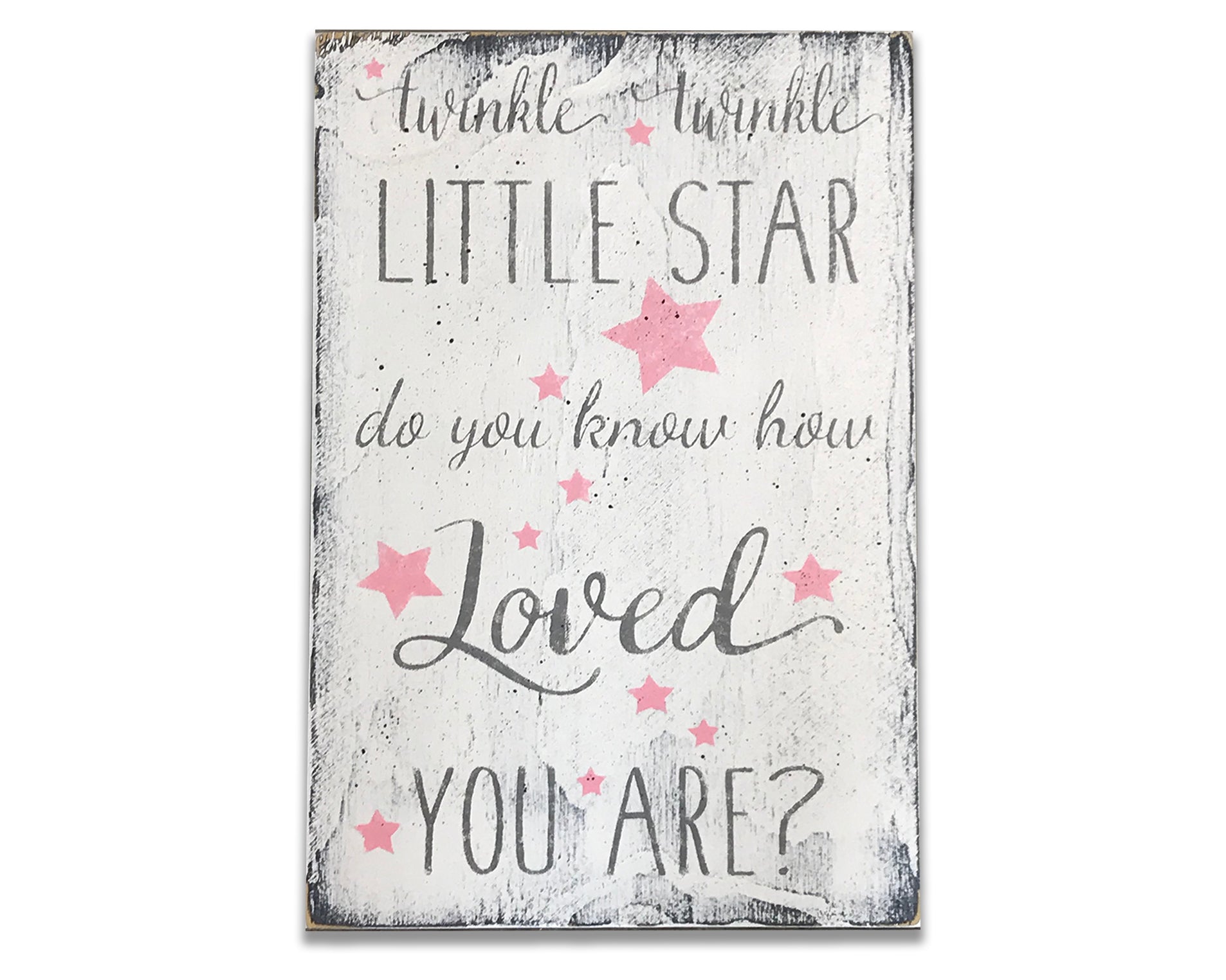 Twinkle Twinkle Little Star Nursery Wall Sign | Rusticly Inspired Signs