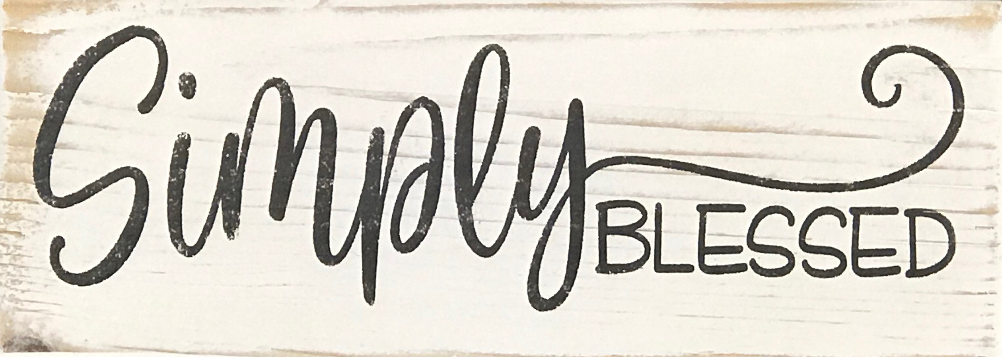 Download Wood Box Sign Simply Blessed | Rusticly Inspired Signs