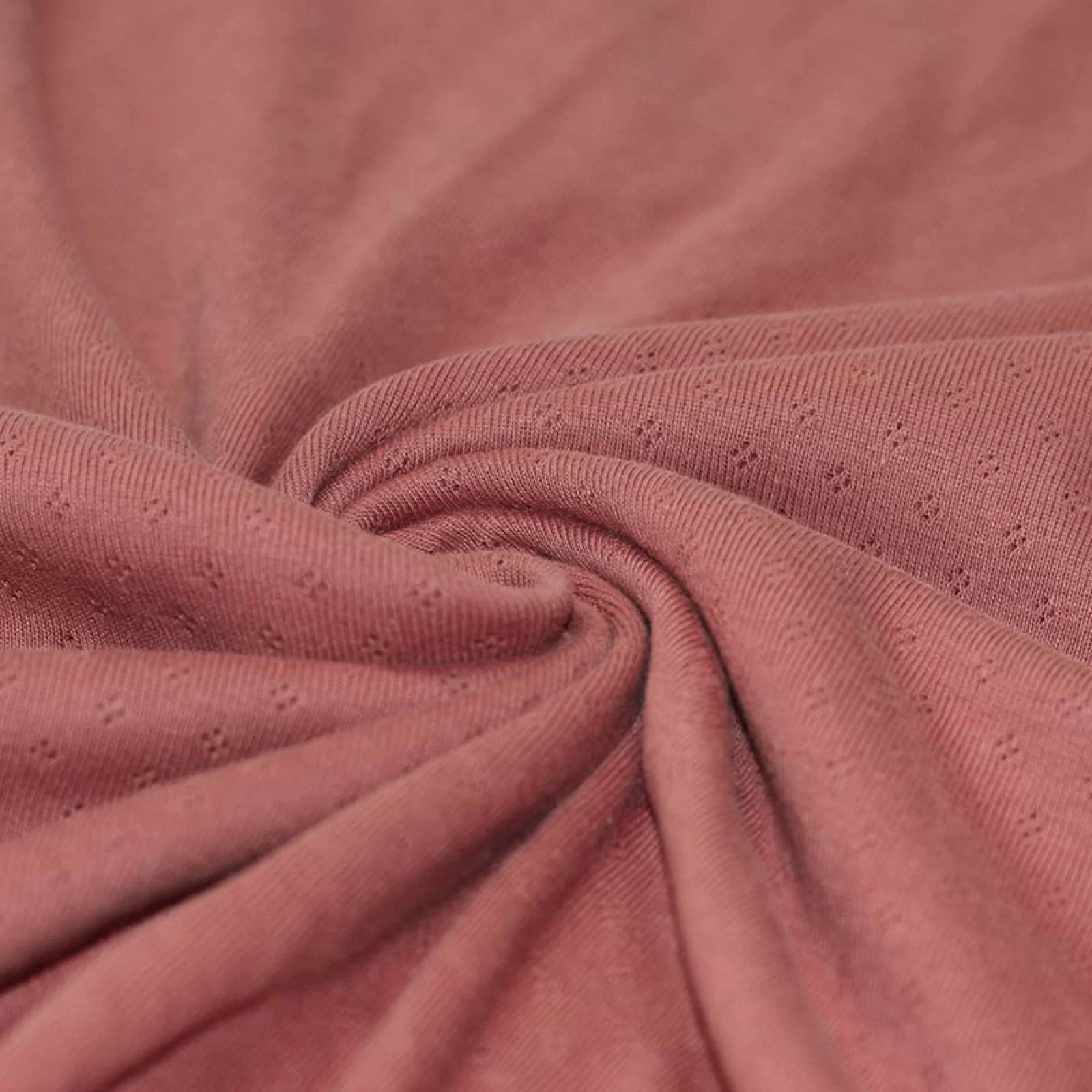 Pointelle Knit - Old Pink - Thread Count Fabrics