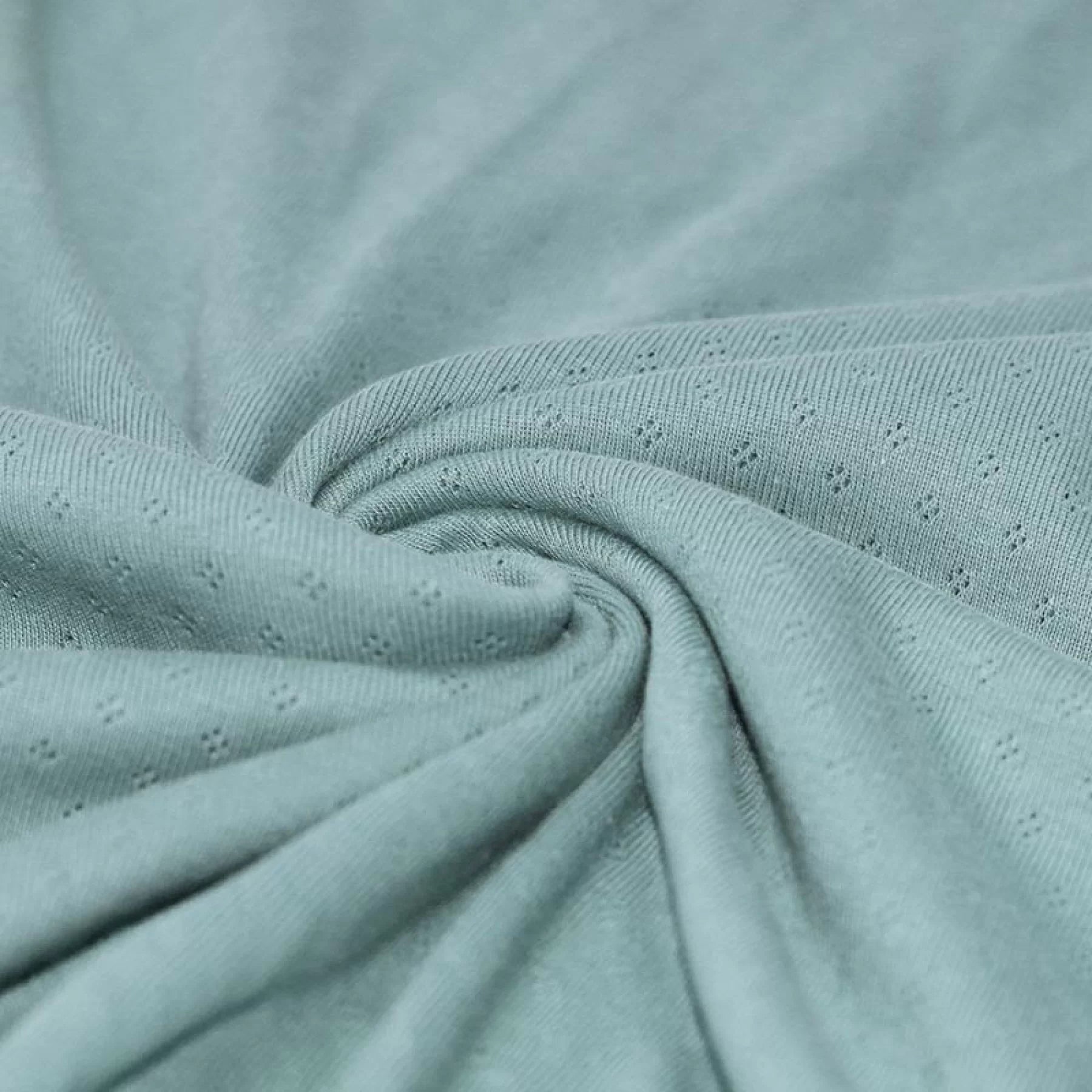 Pointelle Stripe Knit - Dark Beige - Thread Count Fabrics