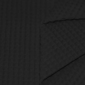 Waffle Pique - Black