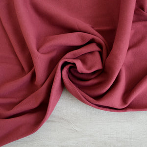 Organic Cotton Waffle Stretch 2x2 Rib Knit - Heretic