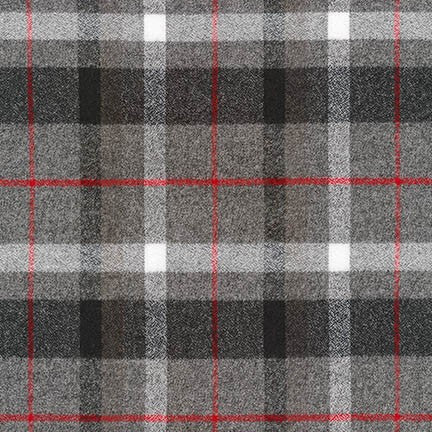 Mammoth Flannel - Red Plaid - Thread Count Fabrics