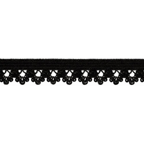 Natural, Black 2 Various Width and Shape Cotton Lace Trim (LT3)