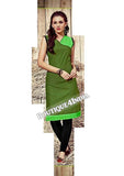 Green Exotic colored Rayon Fabric Kurti