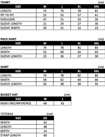 Sizing Chart – ActionCity