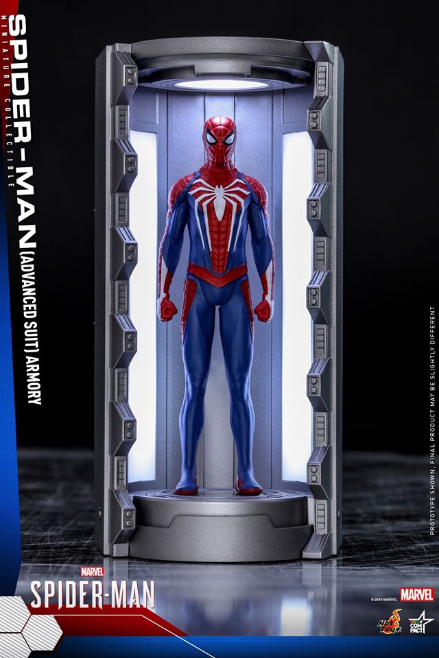 hot toys spiderman advanced suit