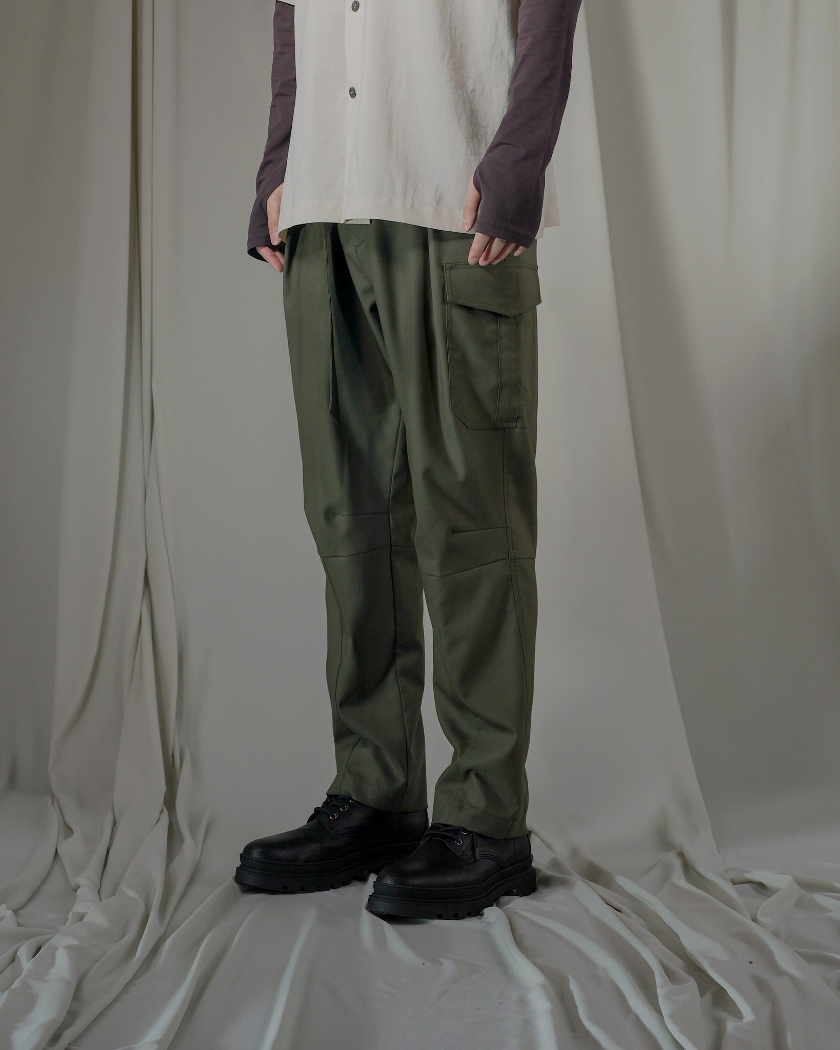 Wool Cupro Over Cargo Pants/1/ウール/22aw - www.minik.hr