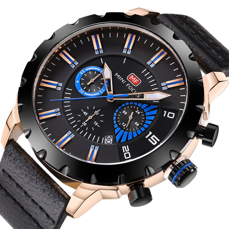 Aanbieding: Mini Focus Mf0079G Multifunction Men Wrist Watch