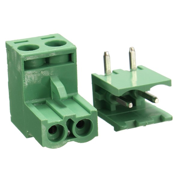 Aanbieding 508mm Pitch 2pin Plug In Screw Pcb Terminal Block Connector Right Angle Huismerk 9048