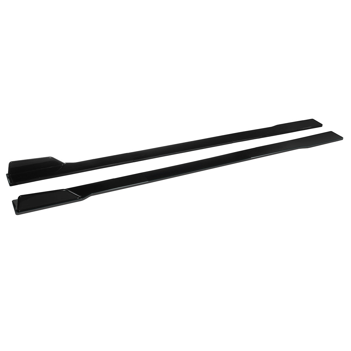 2.2 m/86.6 inch zwart gemodificeerd driedelig side skirts uitbreiding rocker panel voor chrysler 300 srt alle modellen