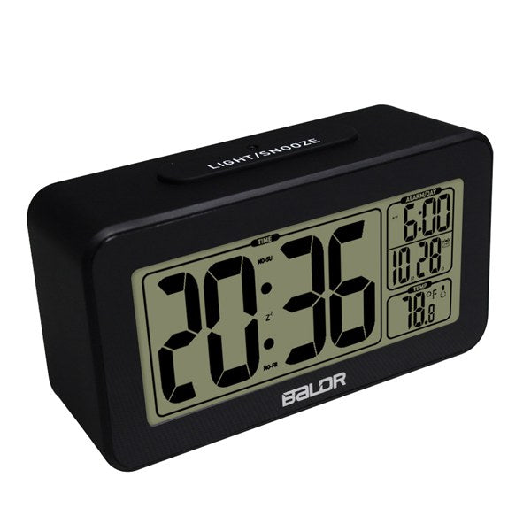 baldr smart alarm clock with snooze backlight temperature display date calendar clock