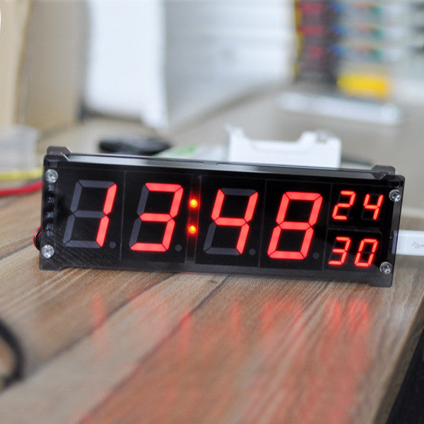 1.2 inch led digital clock electronic alarm clock with temperature