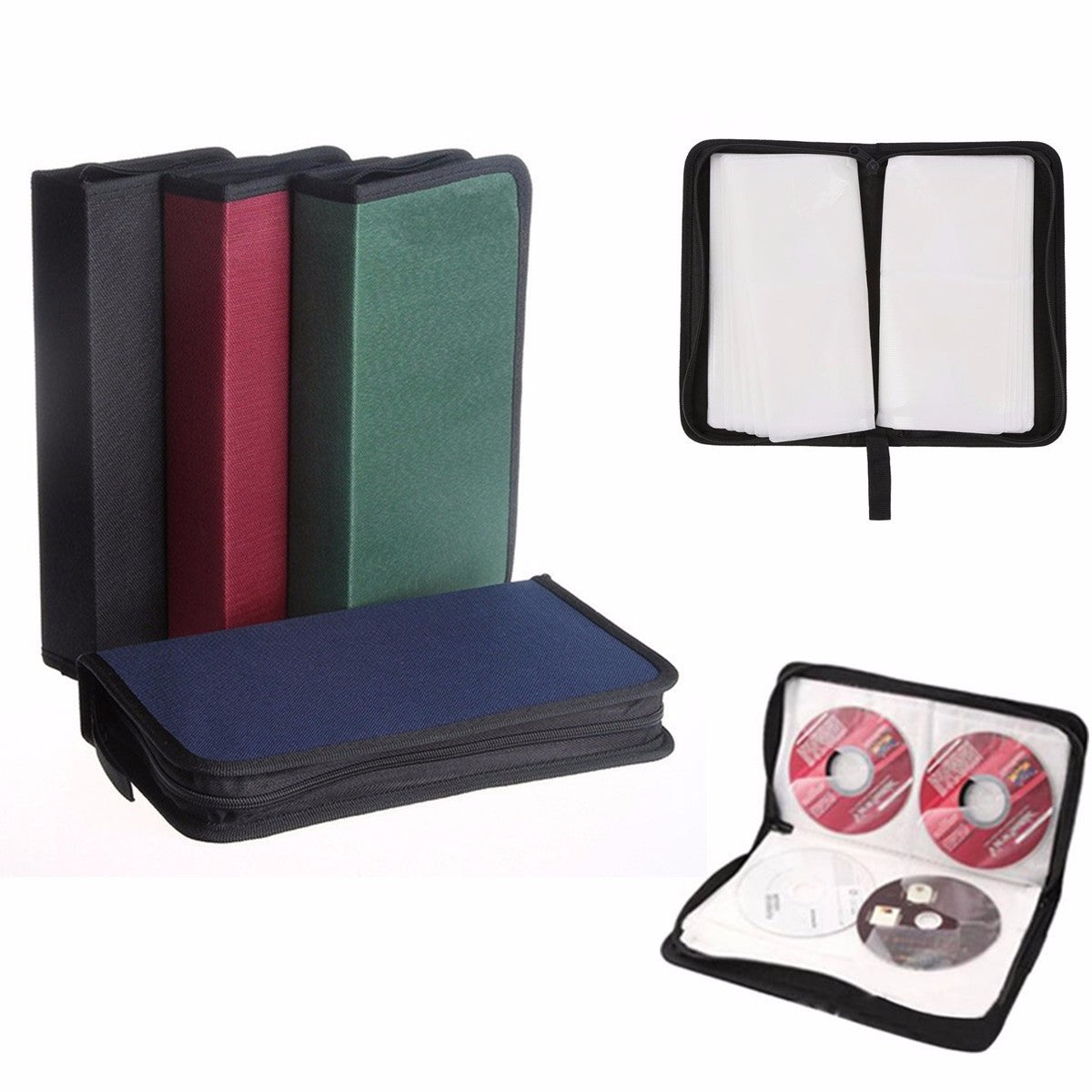 80 CD VCD DVD Storage Bag Classeur Rangement Pochette Etui Range Sac S - Dennisdeal.com