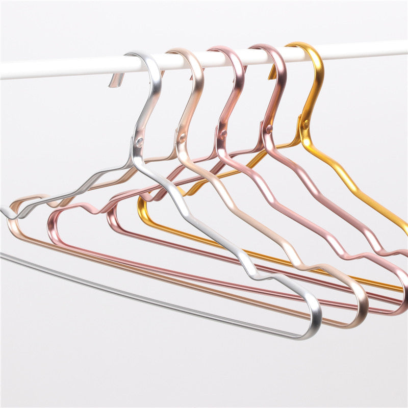 cloth hanger durable antideformation aluminium closet skirt dress clothing towel storage rack space saver