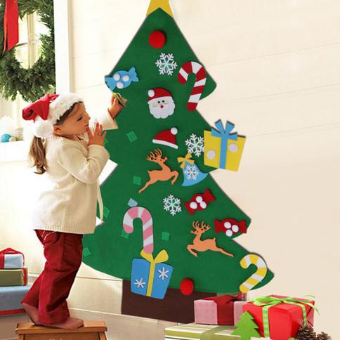 Dagaanbieding - Vilten-Kerstboom-Ideaal-voor-de-Kids dagelijkse koopjes