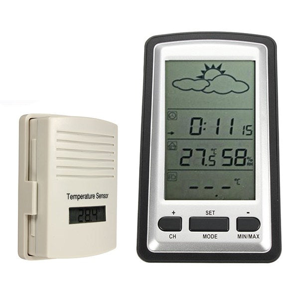 Wireless Outdoor Indoor Weather Station Thermometer Humidity Meter huismerk kopen in de aanbieding Wireless Outdoor Indoor Weather Station Thermometer Humidity Meter huismerk kopen in de aanbieding