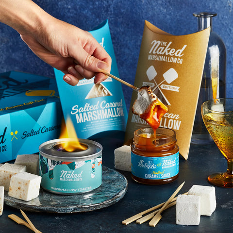 The Naked Marshmallow Co – Coffret cadeau amoureux du caramel salé