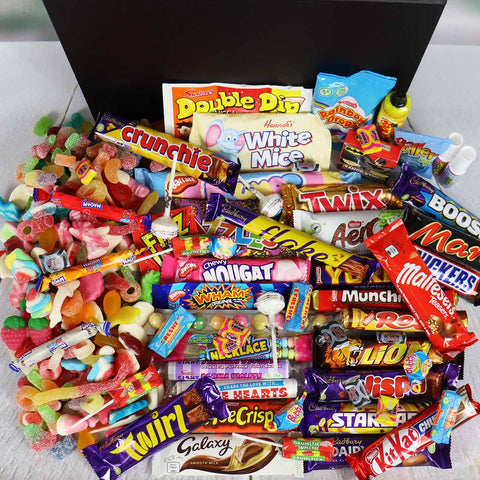 Large Mega Mix Chocolate, Retro Sweets & 2kg Pick N Mix Gift Hamper The Perfect Christmas Hamper