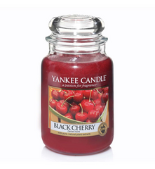 Yankee Candle Black Cherry Classic Grande bougie en pot