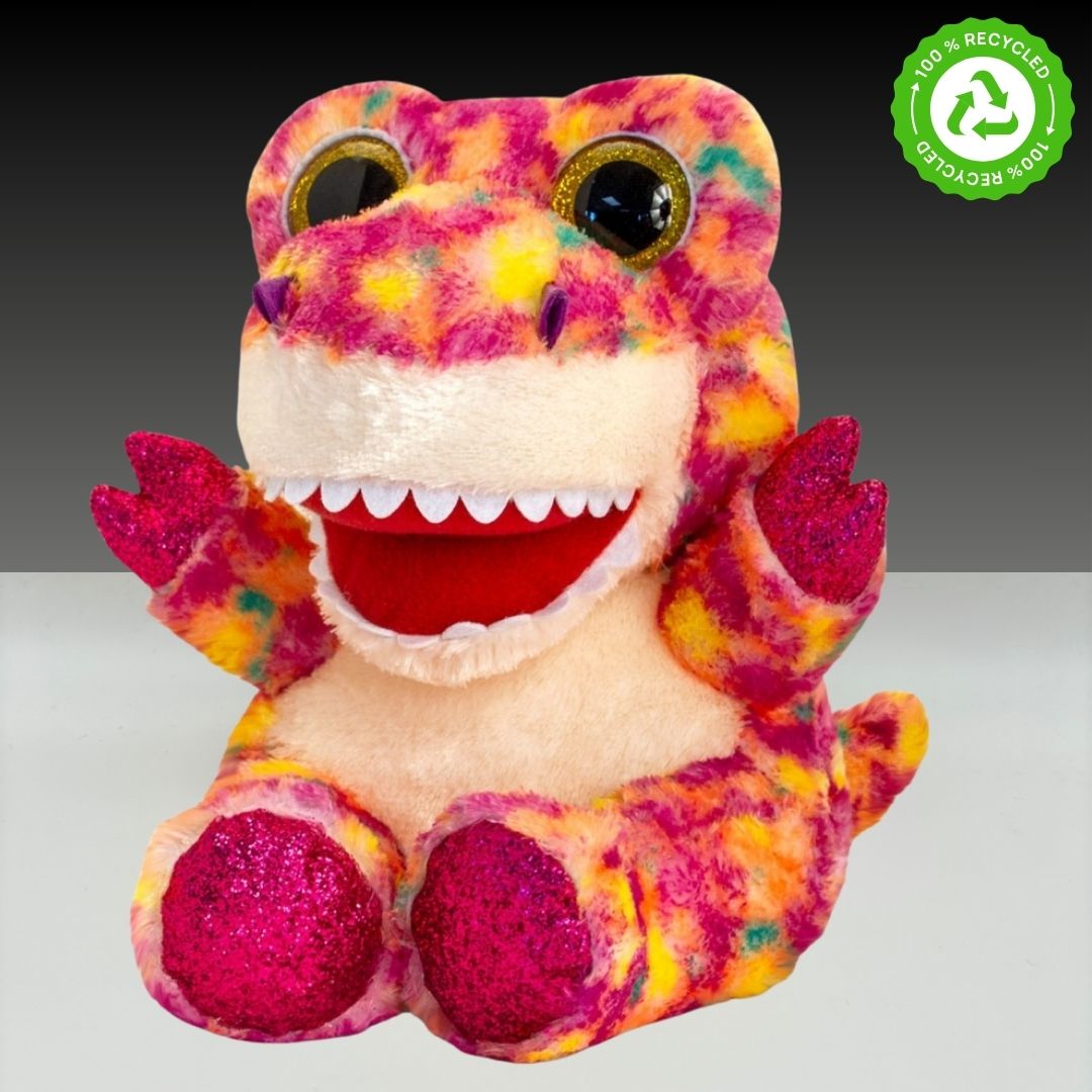 Animotsu Dinomotsu 25cm Beanie Dinosaur - Pink