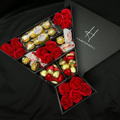 Bouquet de luxe personnalisé chocolats Ferrero Rocher Coffret Cadeau. -   France