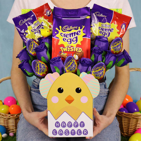 Le bouquet de Pâques de la sélection de chocolats aux œufs à la crème