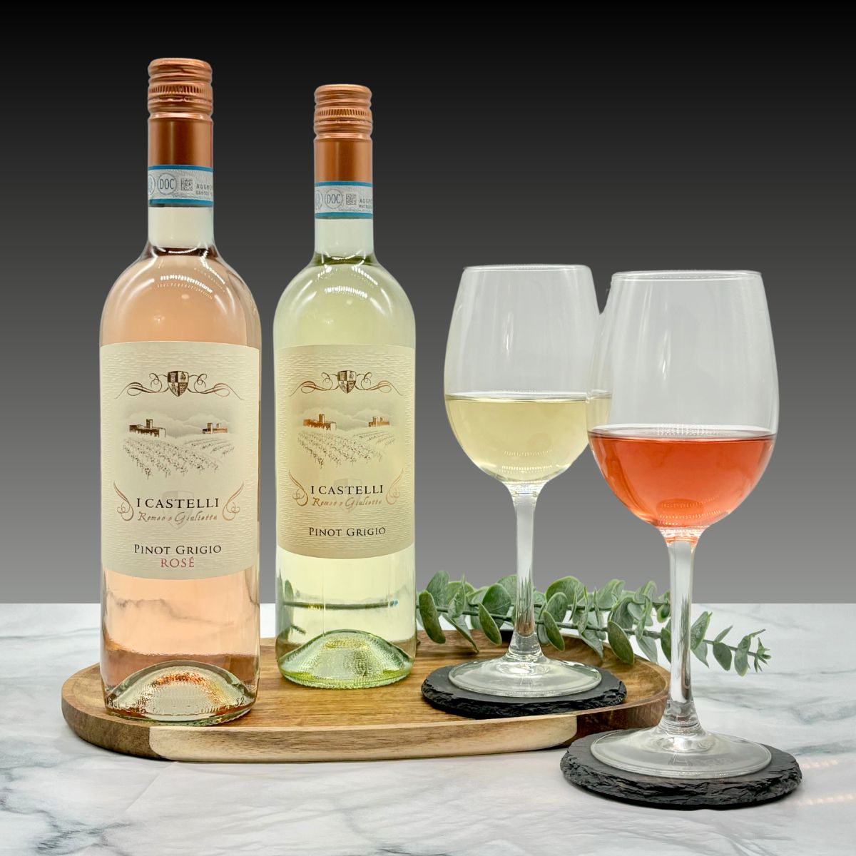 I Castelli Pinot Grigio & Pinot Grigio Rose Wine Duo Gift Set