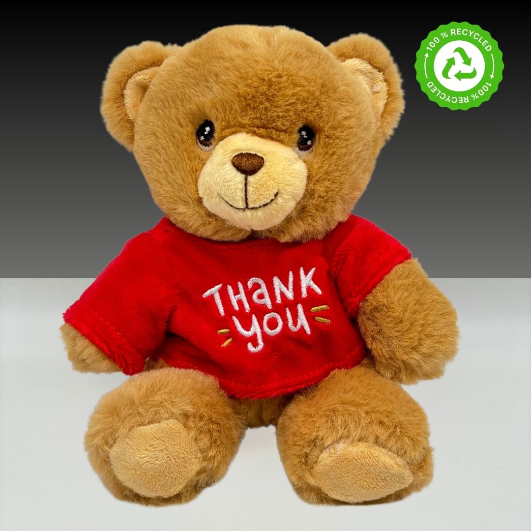 Keeleco Teddy Bear ’Thank You’ Sweater 15cm -  Thank You Gift