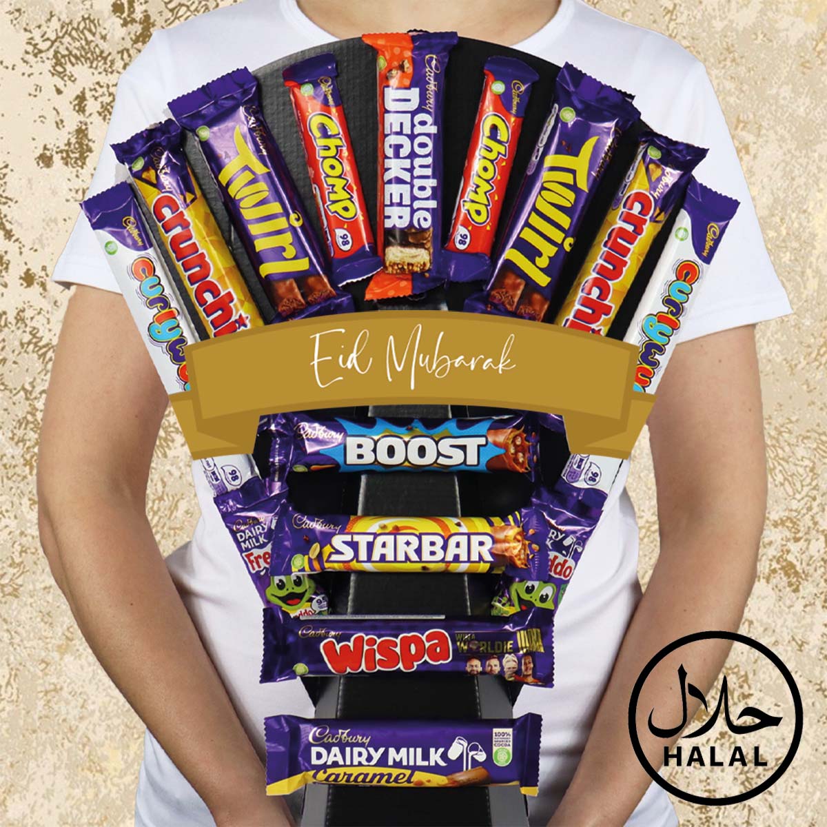 Cadbury Variety Eid Mubarak Chocolate Bouquet - Perfect Gift For Eid - Halal