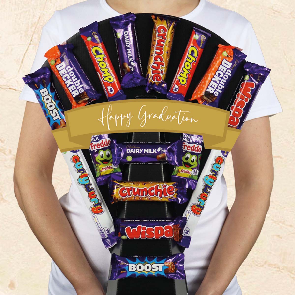 Large Cadbury Essentials Happy Graduation Chocolate Bouquet - Perfect Way To Say Well Done - Gift Hamper Box by HamperWell